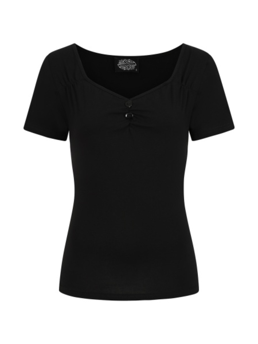 Hearts & Roses Darcie Top Black Hearts & Roses Darcie Top Black