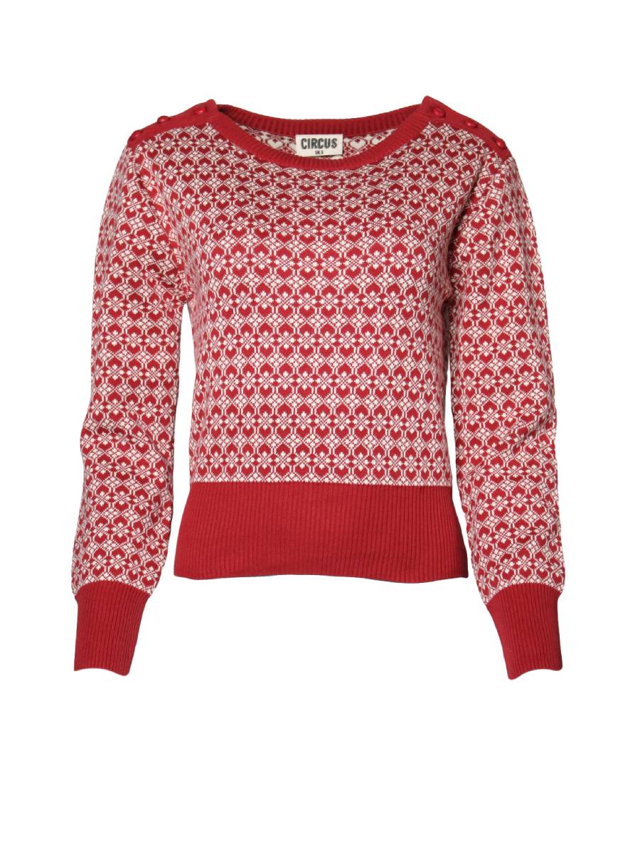 Circus Pullover Garnet dunkelrot