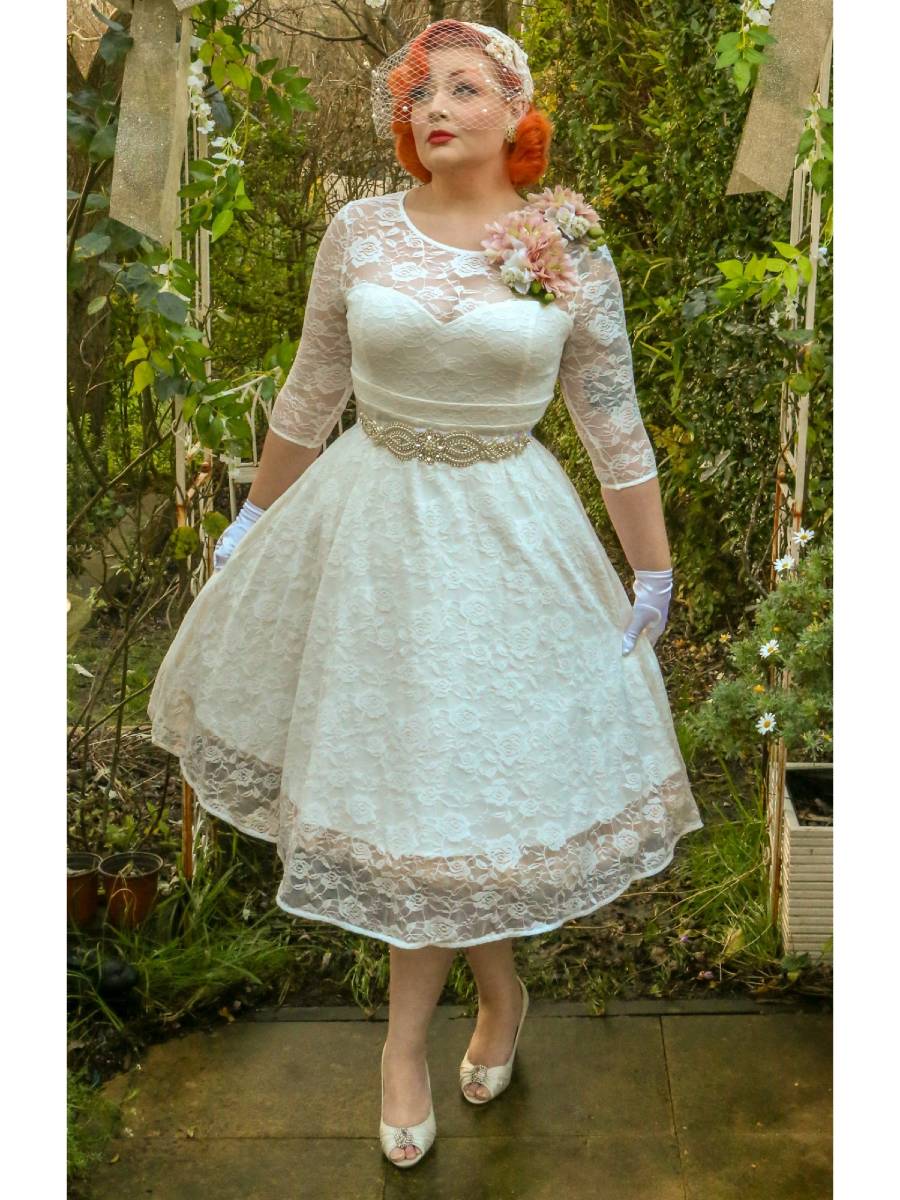 Dolly & Dotty Kleid Madeline White Lace Brautkleid