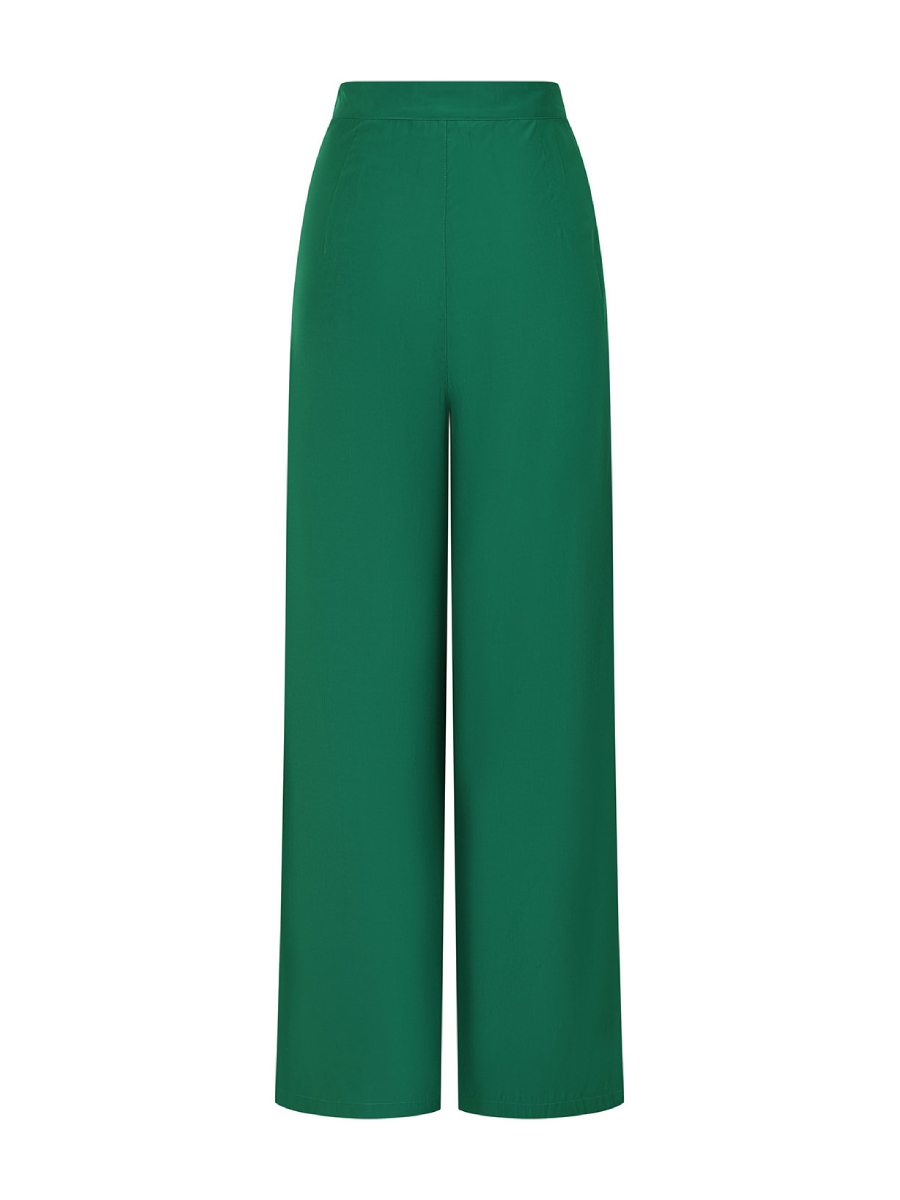 Banned Hose Elizabeth Palazzo Trousers grün