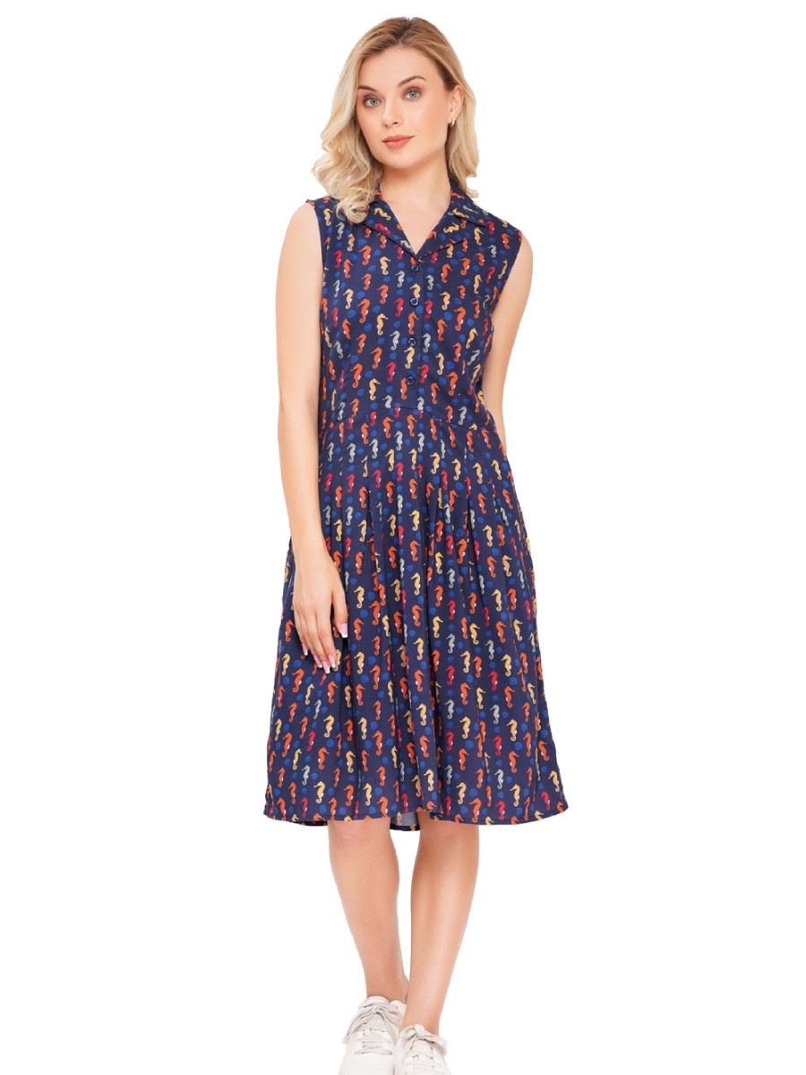 Circus Kleid Seahorse Dress Mood Indigo