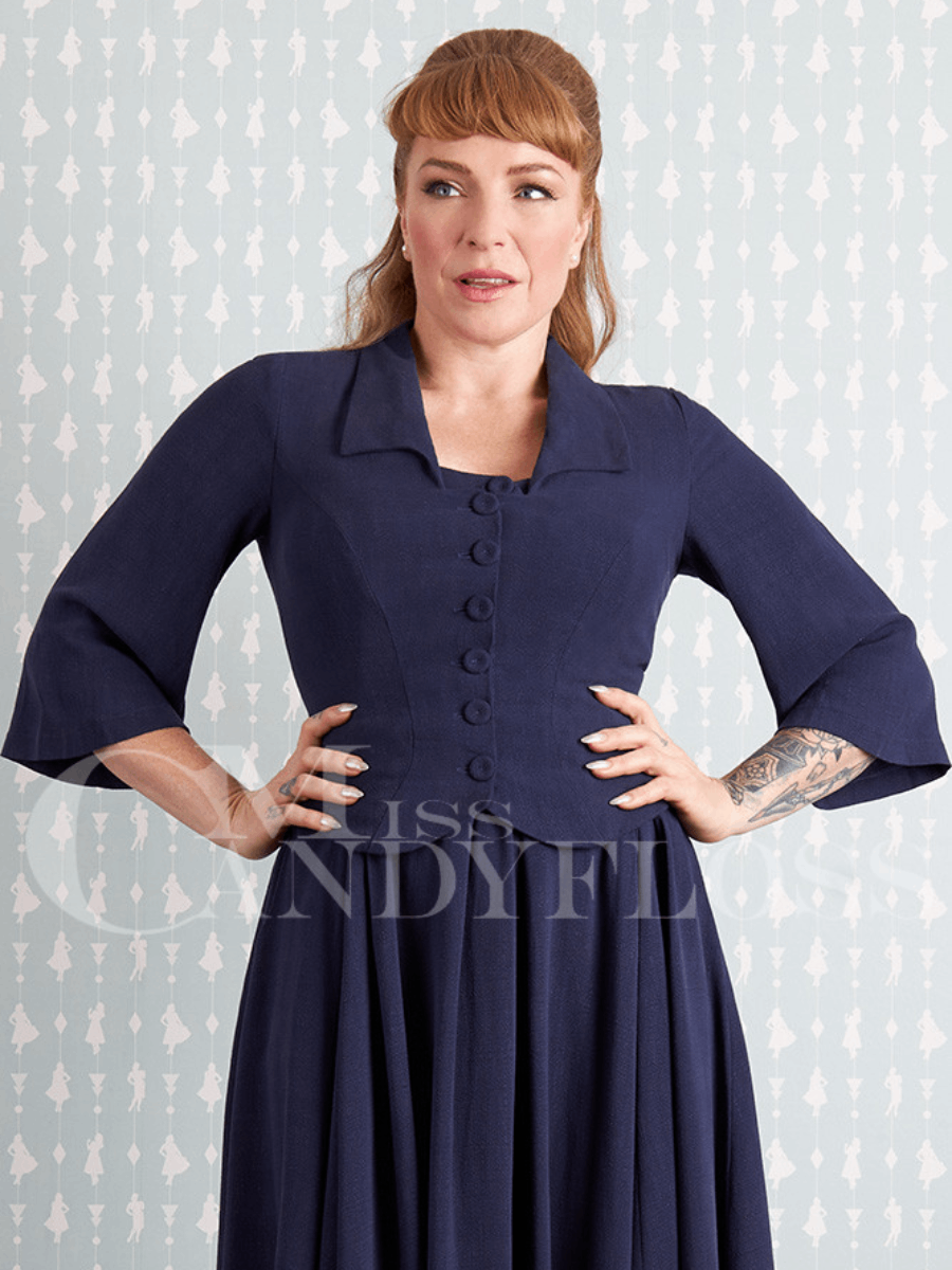Miss Candyfloss Blazer Lamia-Indigo dunkelblau