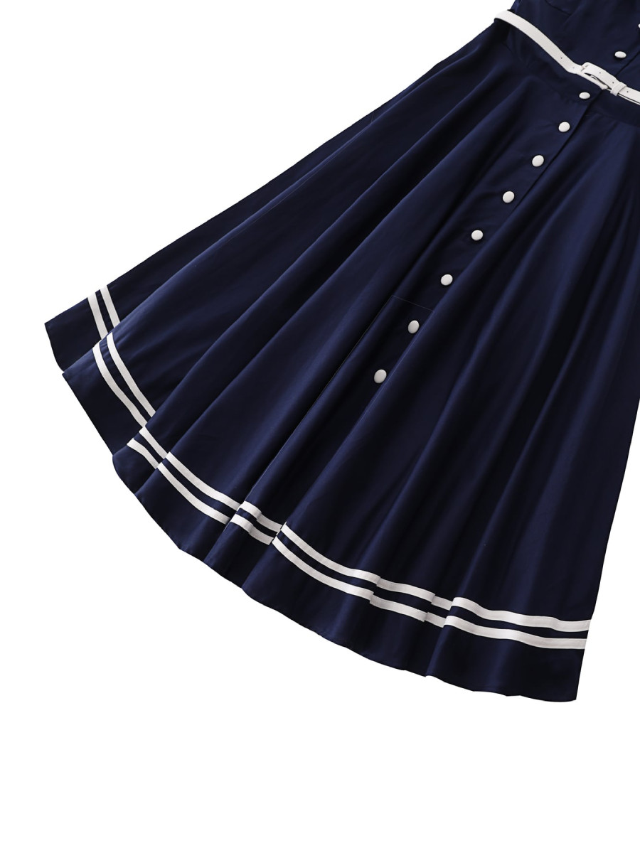 Dolly & Dotty Kleid Mollie Nautical Shirt Dress dunkelblau