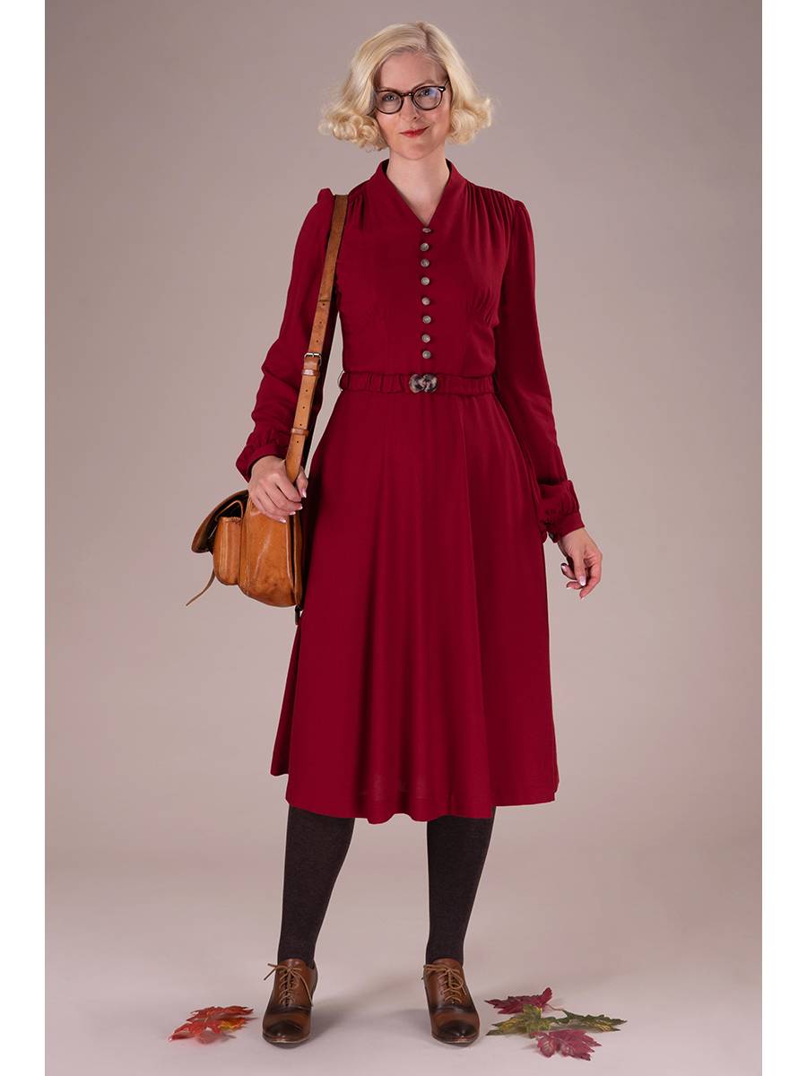 Emmy Kleid Midwinter Midi Dress Lingonberry Red