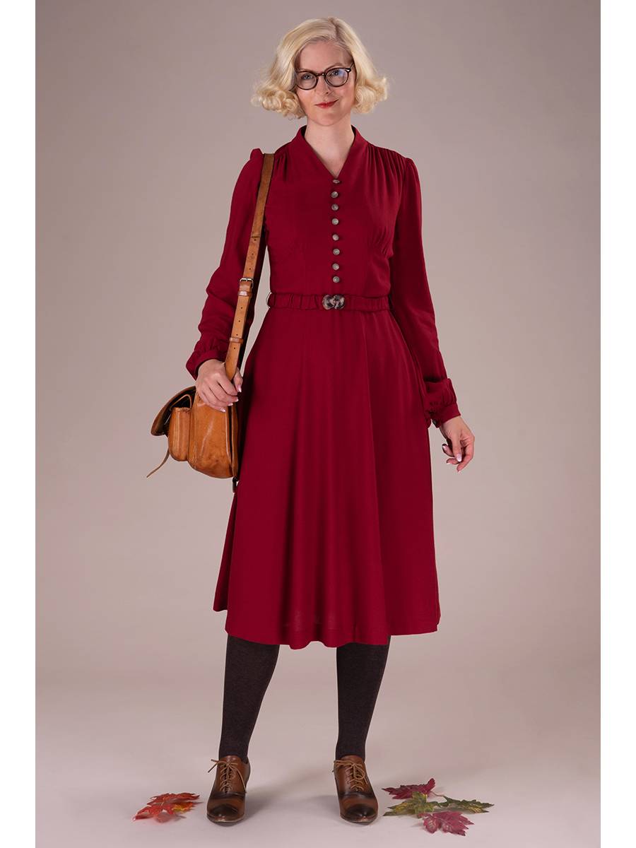 Emmy Midwinter Midi Dress Lingonberry Red