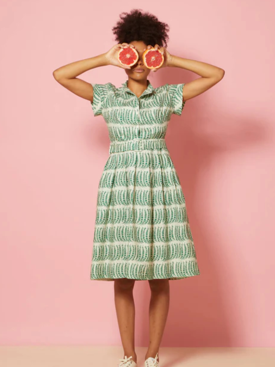 Palava Kleid Louise Dress Green Peas