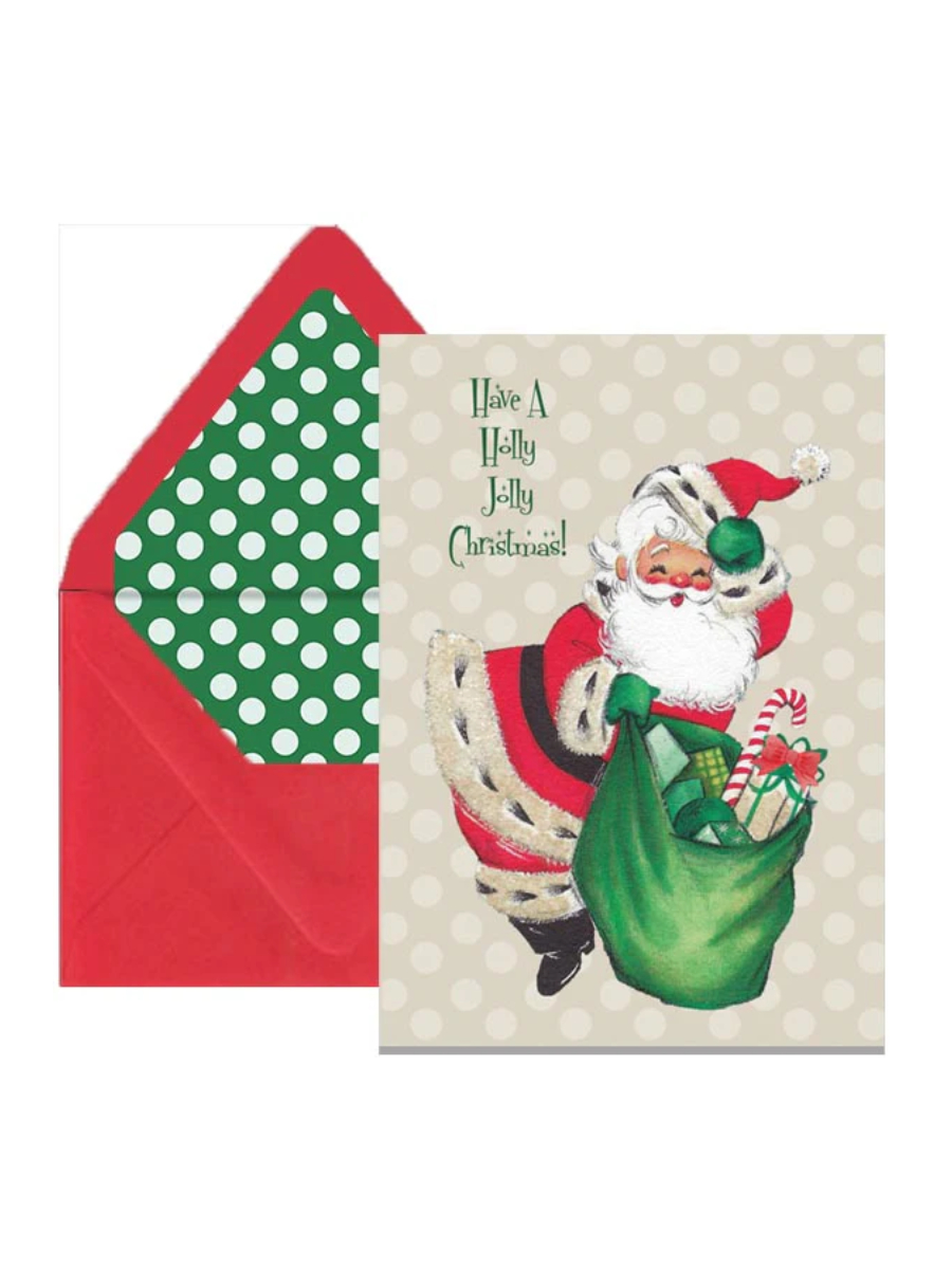 Weihnachtskarte Holly Jolly Christmas