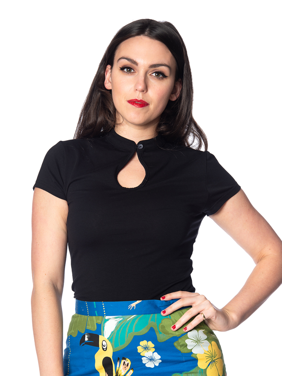 banned-mandarin-collar-top-black-01bZGXG5fucva1N Banned Mandarin Collar Top Black