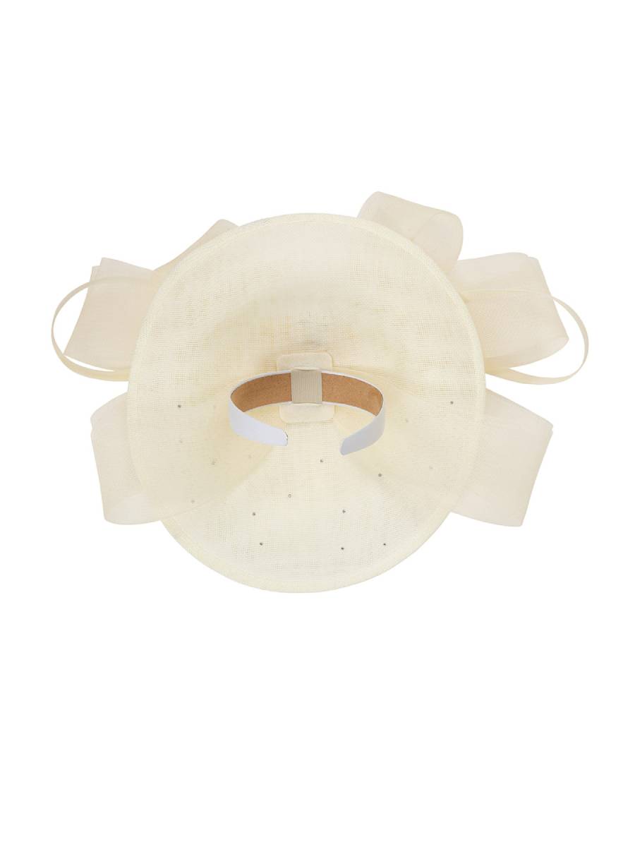 Banned Damenhut Fascinator im Retro Stil creme