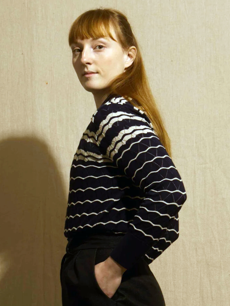 Palava Pullover Dolly Top Navy Stripe dunkelblau