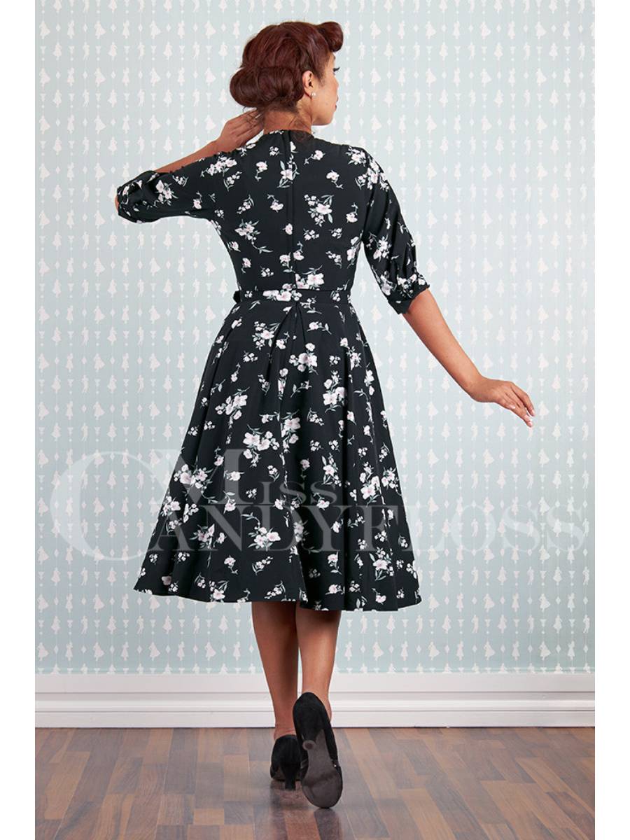 Miss Candyfloss Kleid Jamie-Lou Black Floral