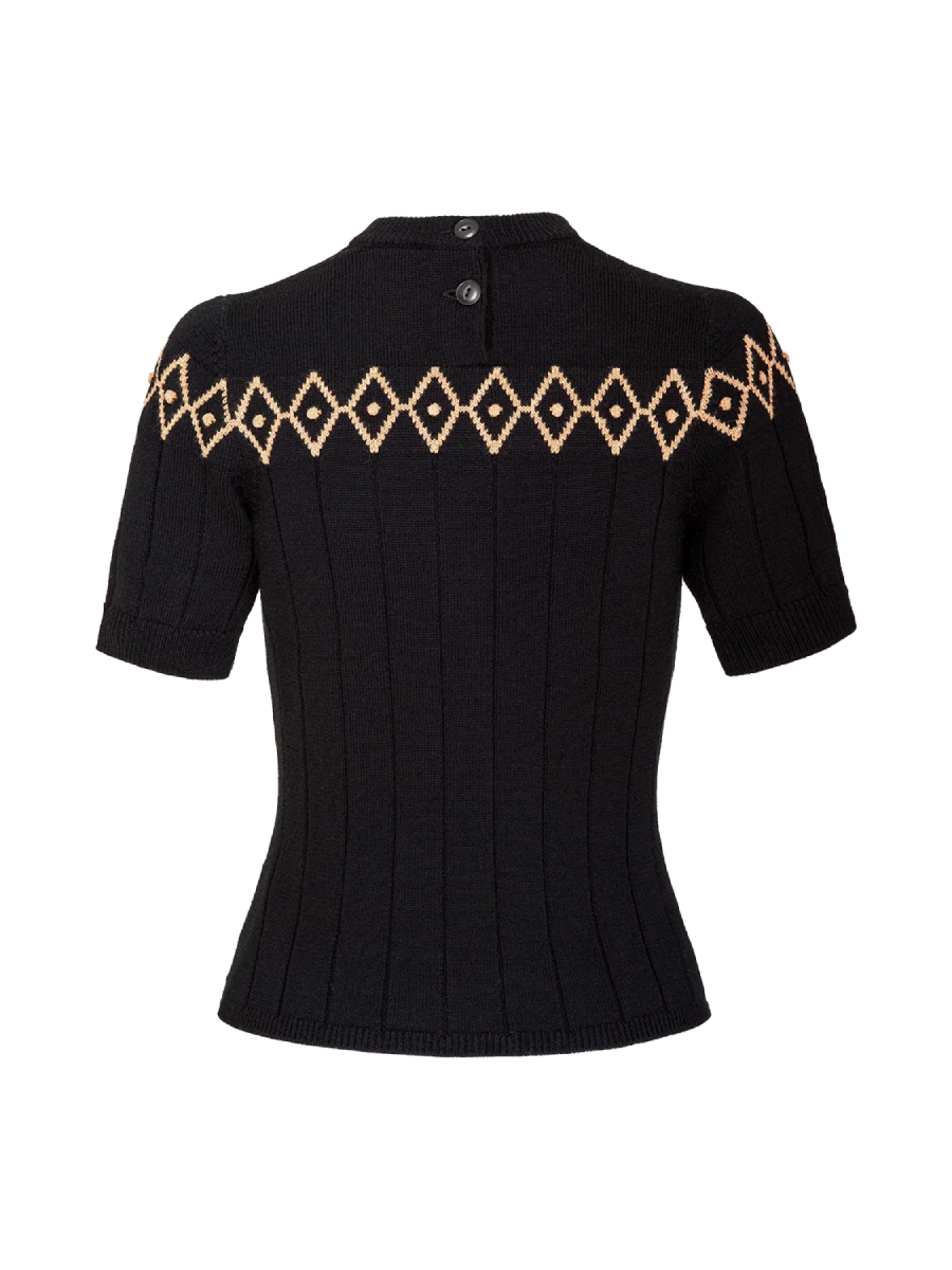 Emmy Pullover Darling Diamond Top schwarz gold