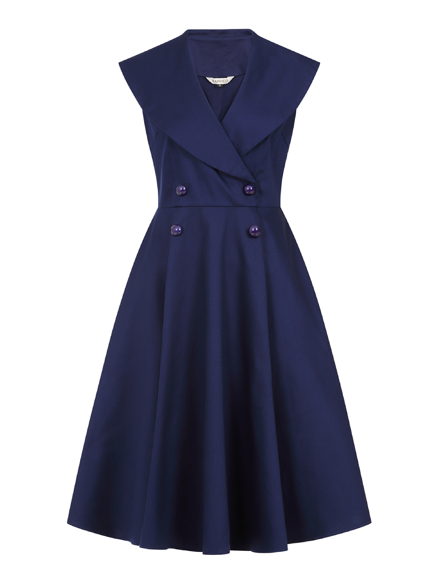 Banned Kleid Isla Dress dunkelblau Banned Kleid Isla Dress dunkelblau
