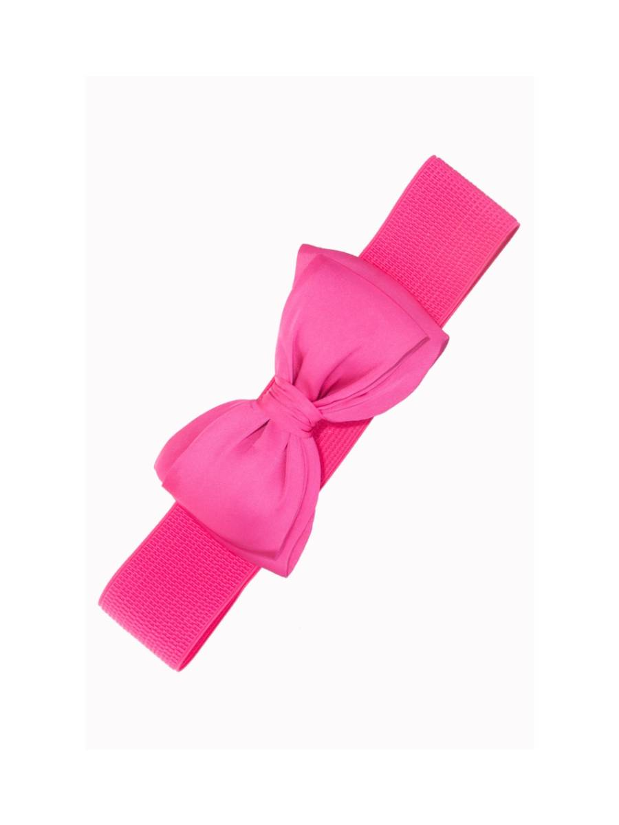 Banned Stretchgürtel Bella pink mit Schleife