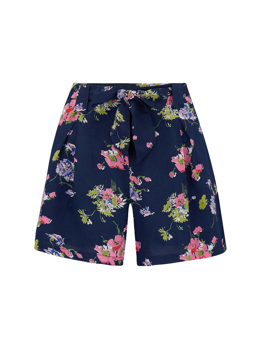 Seamstress of Bloomsbury Emma Shorts Navy Mayflower