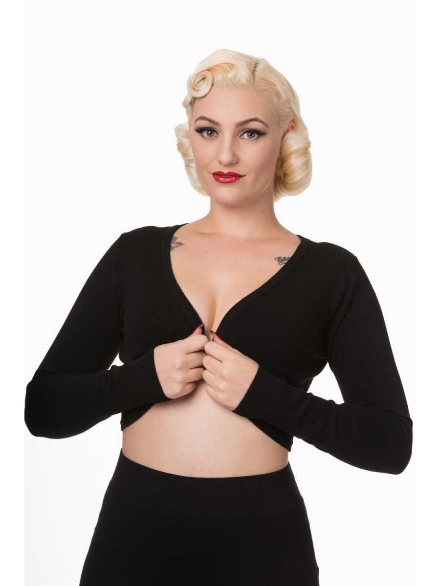 Banned Flickers Bolero schwarz