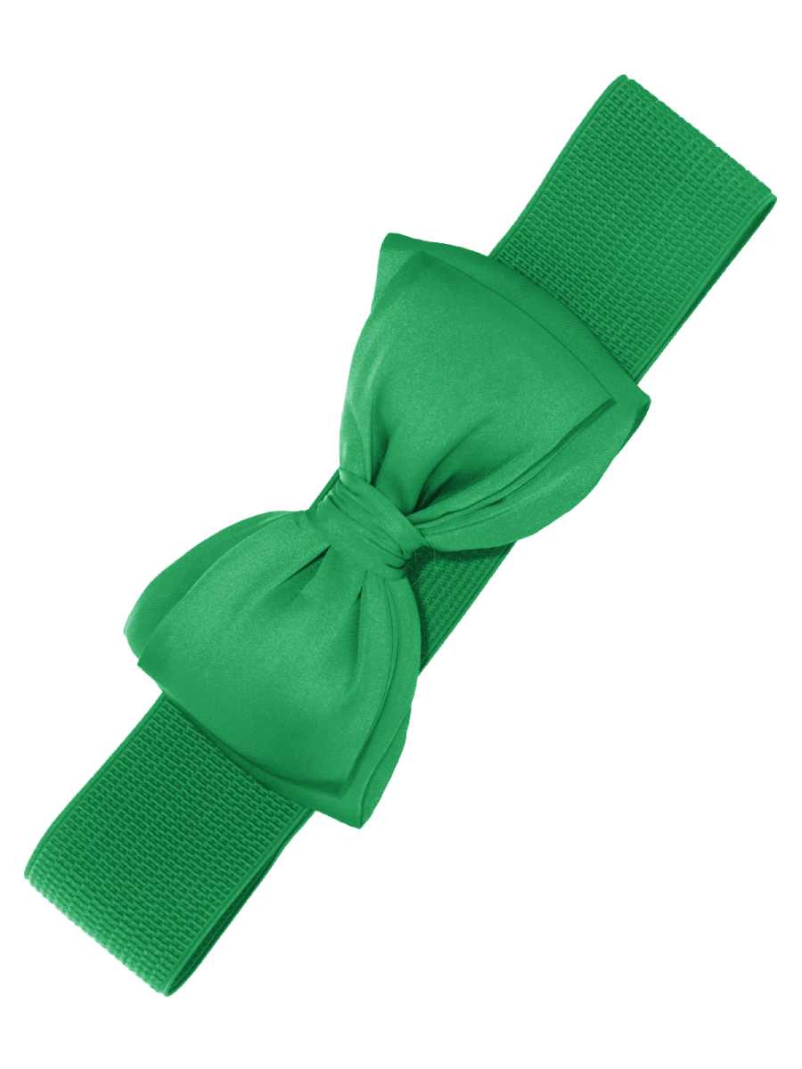 Banned Stretchgürtel Bella grün mit Schleife
