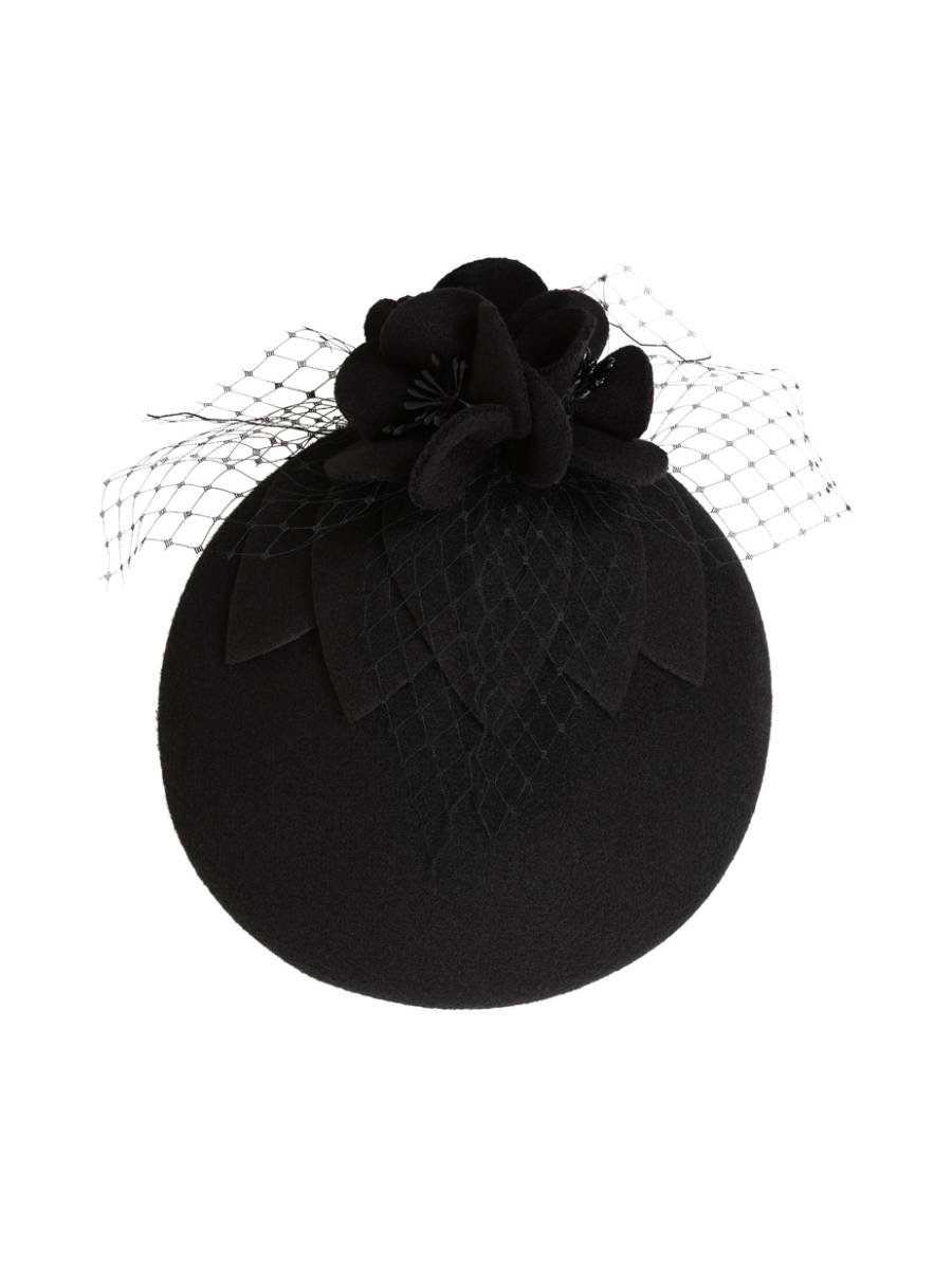 Banned Hut Noir Veil Hat schwarz