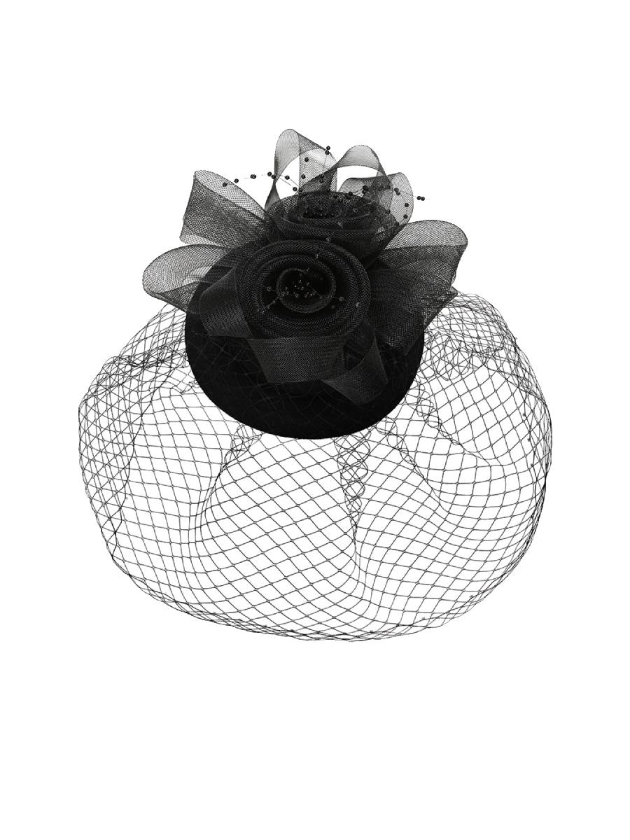 Banned Fascinator Royal Bloom schwarz
