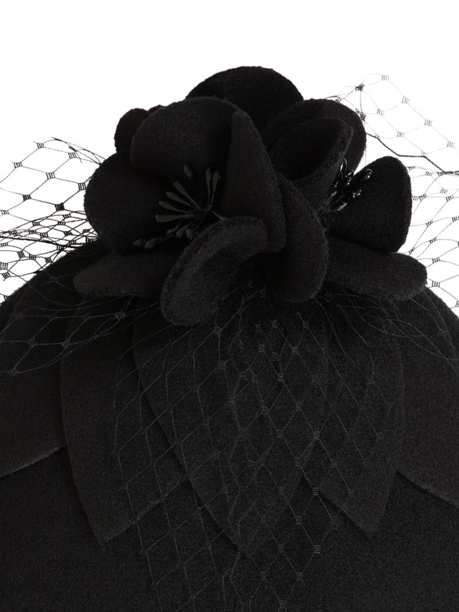 Banned Hut Noir Veil Hat schwarz