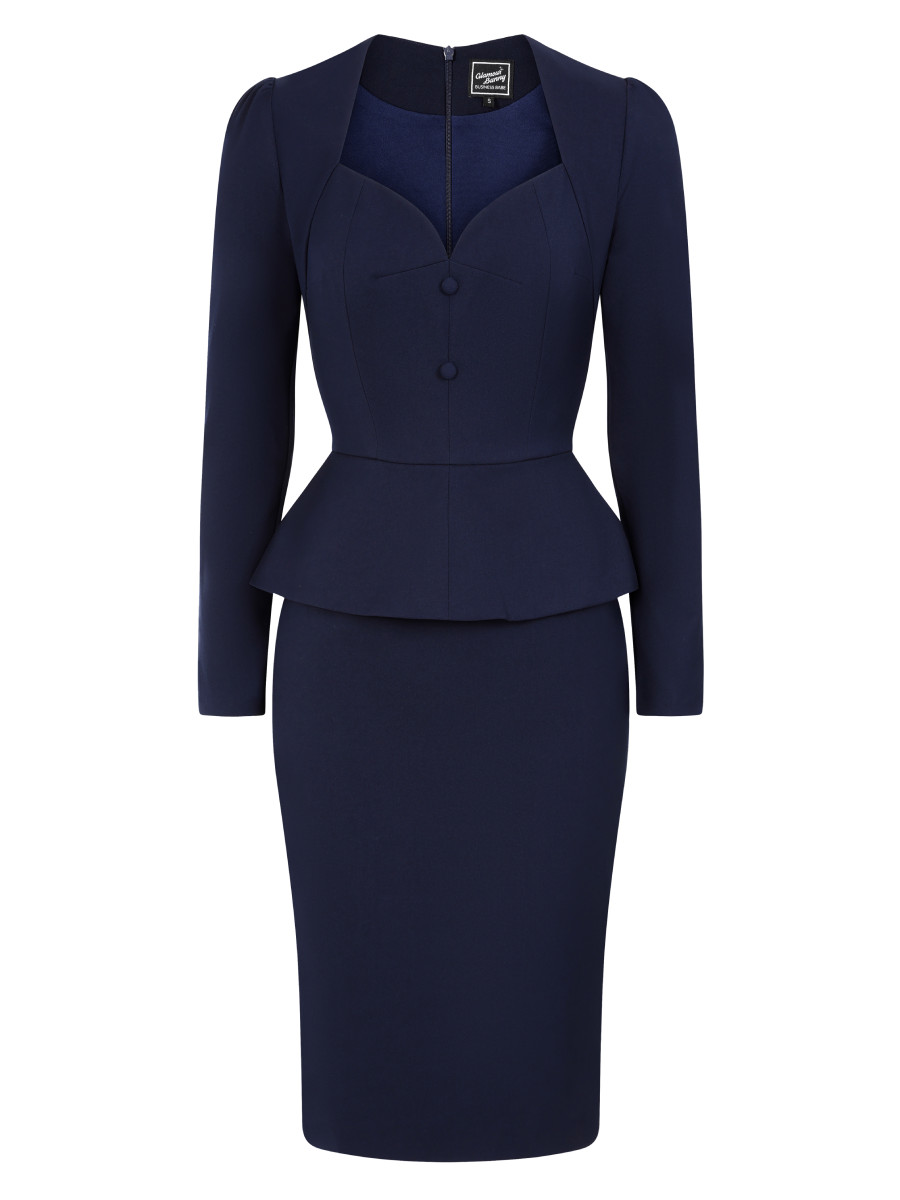 Glamour Bunny Pencilkleid Vanessa Lee dunkelblau Glamour Bunny Pencilkleid Vanessa Lee dunkelblau