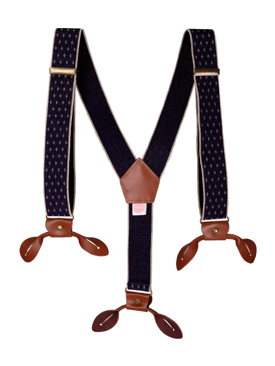 Emmy Hosenträger The Sassy Suspenders Navy Diamonds Emmy Hosenträger The Sassy Suspenders Navy Diamonds