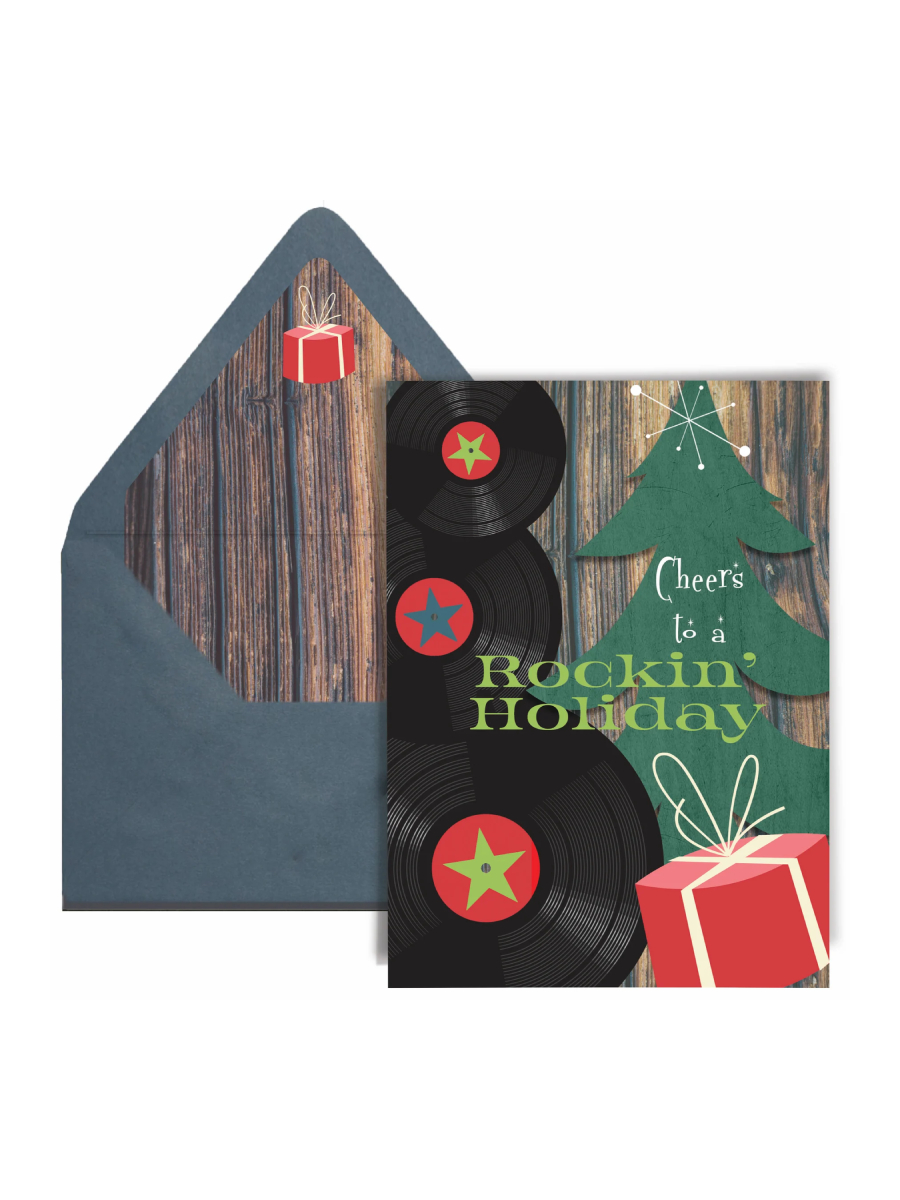 Weihnachtskarte Rockin Holiday
