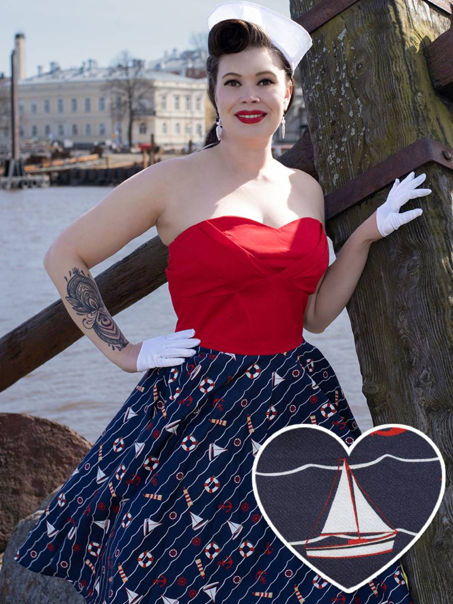 Dolly & Dotty Melissa Swing Dress Nautical