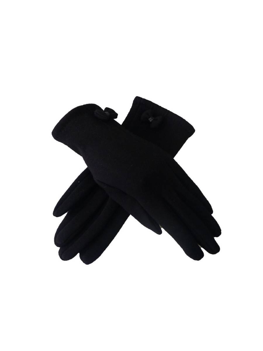Handschuhe Tamsin Gloves schwarz mit Schleife
