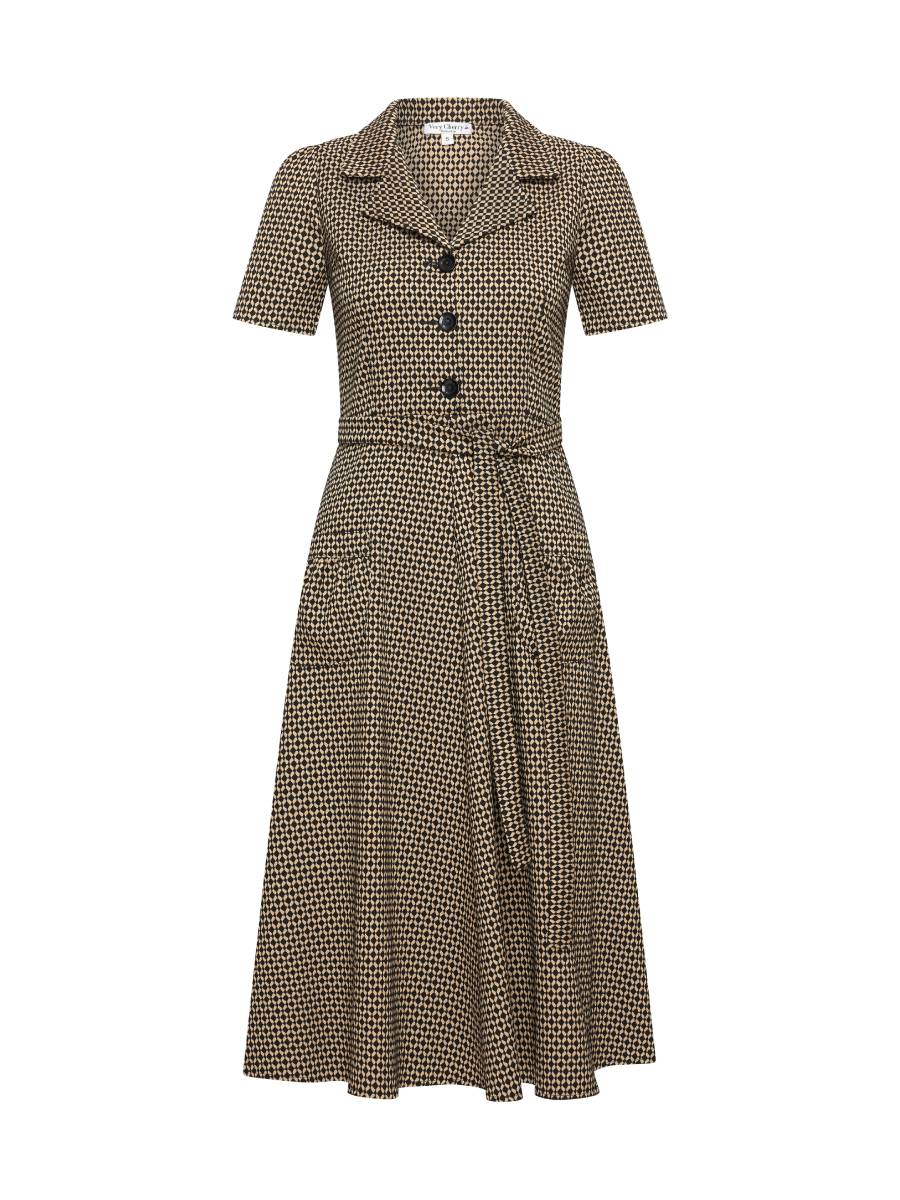 Very Cherry Revers Dress Midi Safiya