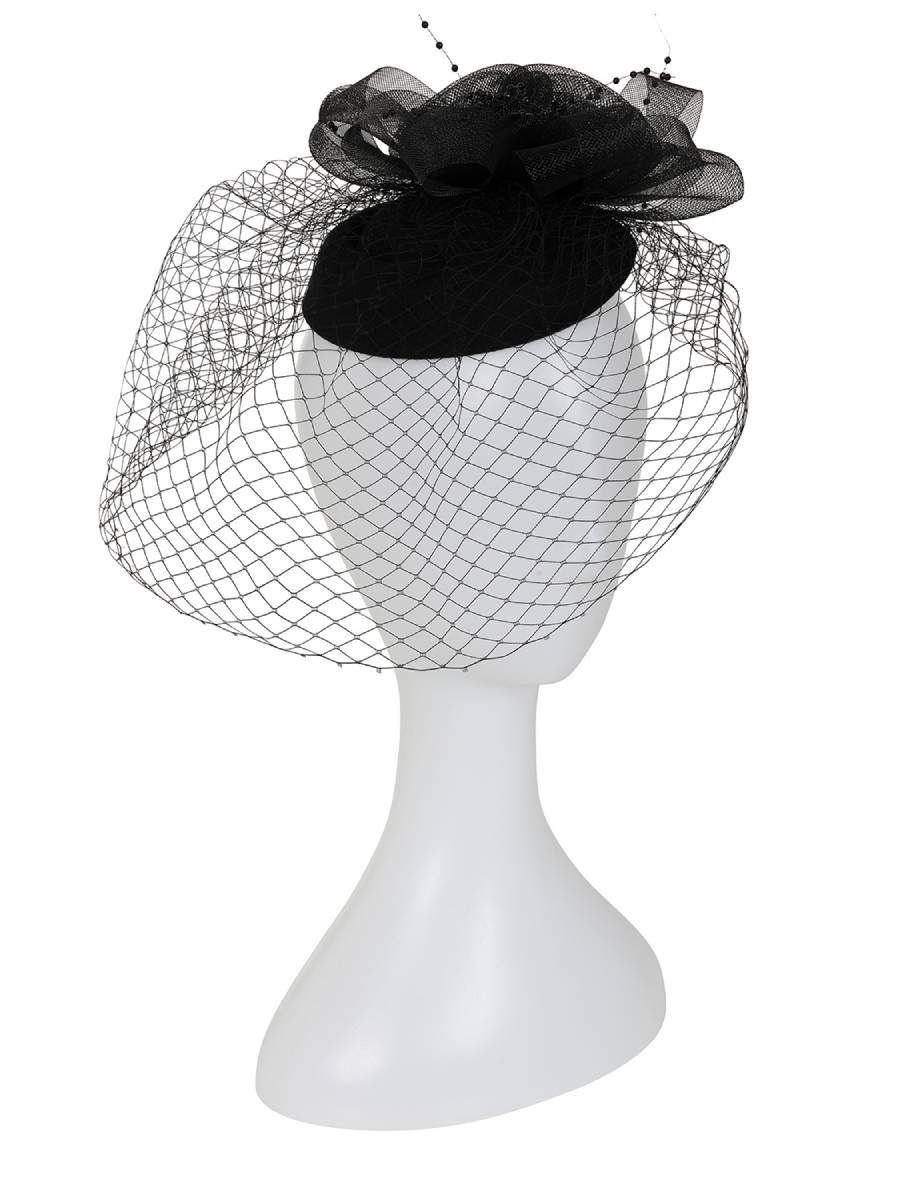 Banned Fascinator Royal Bloom schwarz