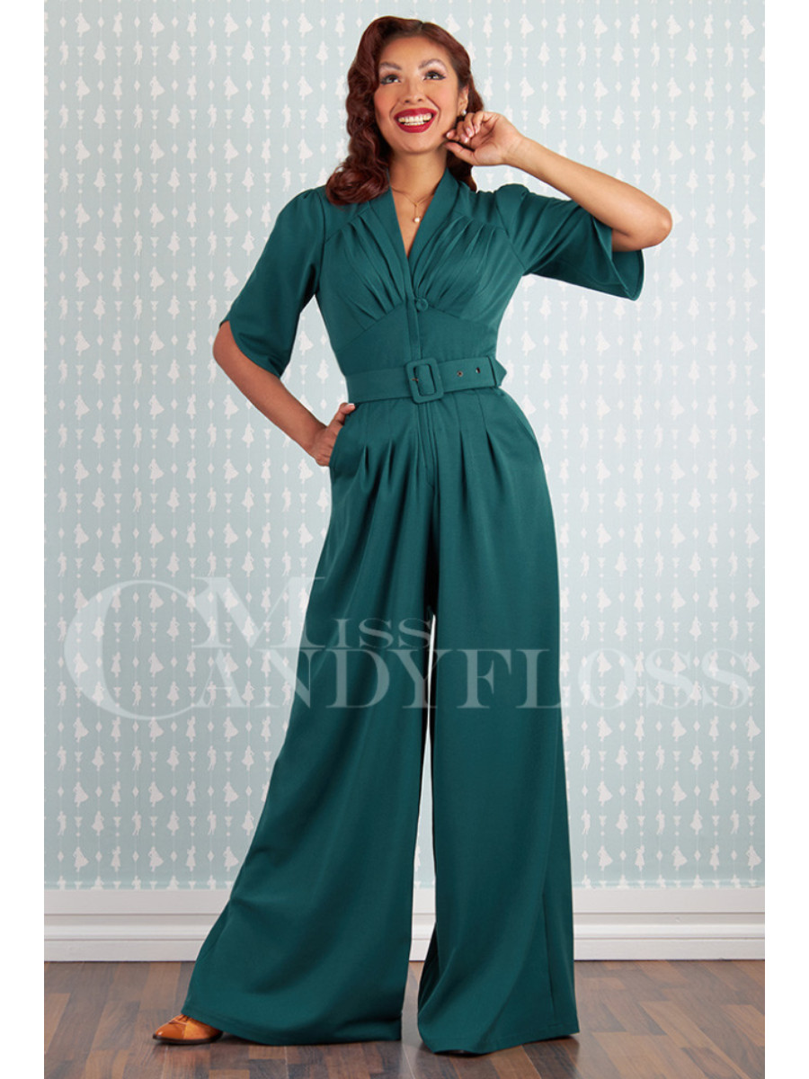 Miss Candyfloss Jumpsuit Giada-Kat petrol