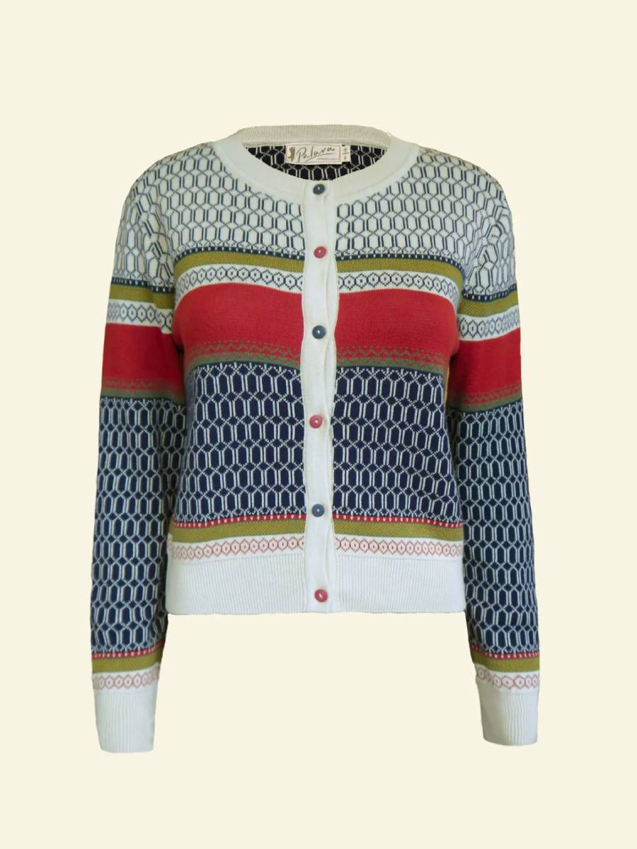 Palava Vera Cardigan Geometric Fairisle