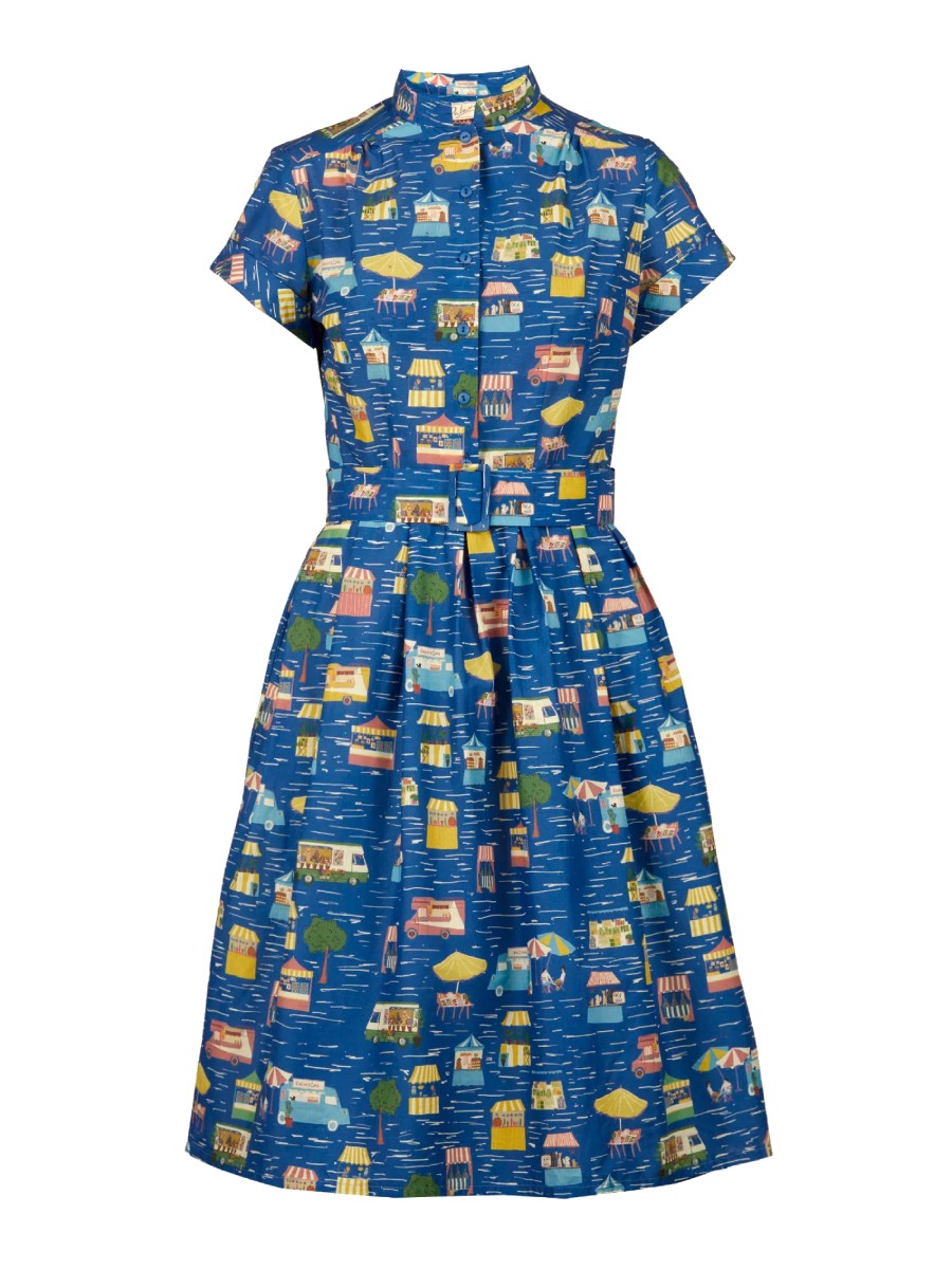 Palava Kleid Louise Dress Blue Festival