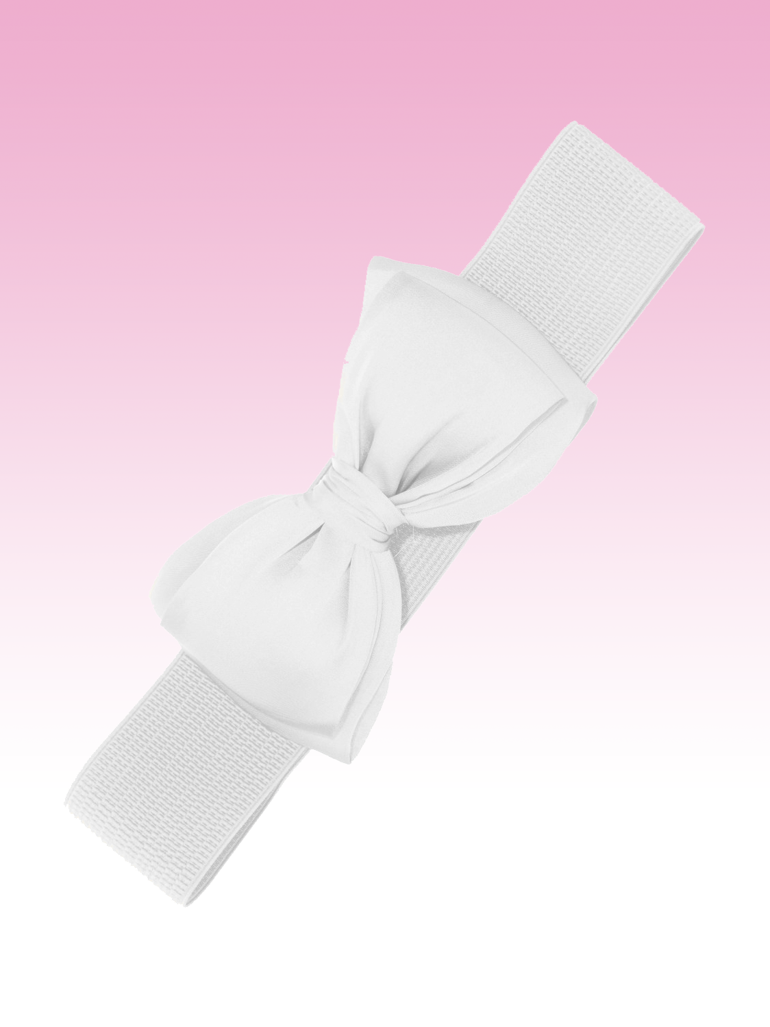banned-bella-belt-white Banned Stretchgürtel Bella weiß mit Schleife