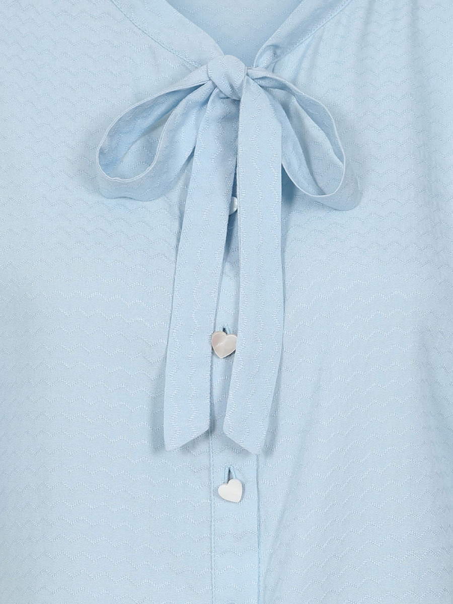 Banned Bluse May Wave Blouse hellblau
