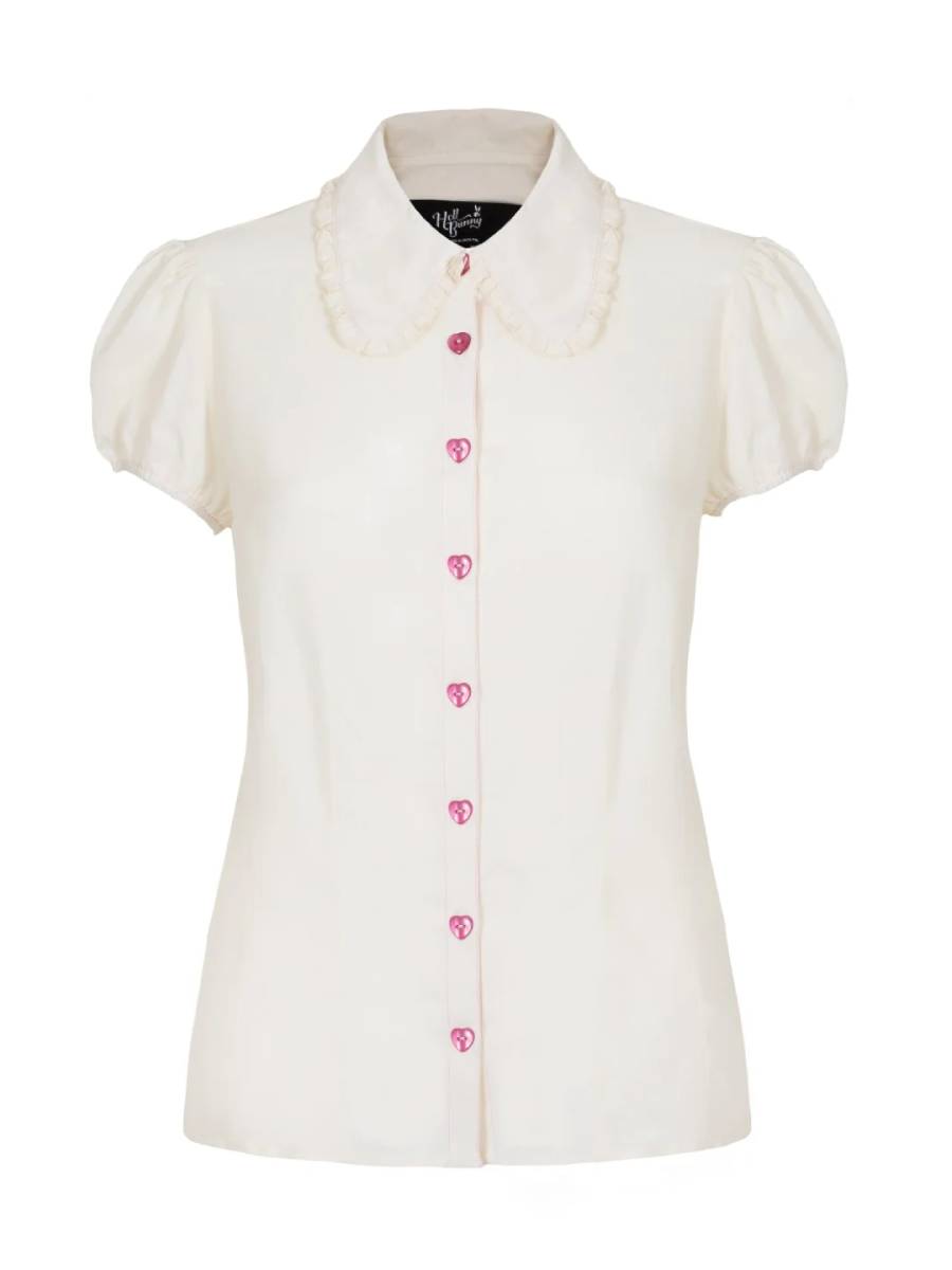 Hell Bunny Bluse Molly Blouse creme