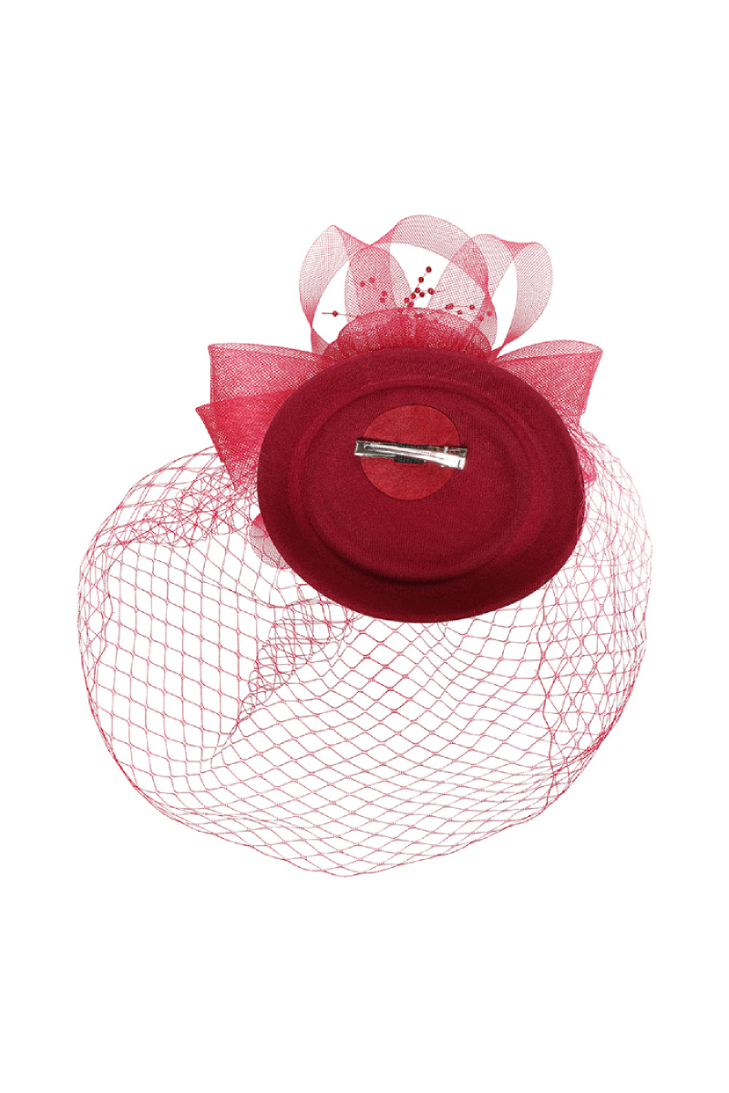 Banned Fascinator Royal Bloom weinrot