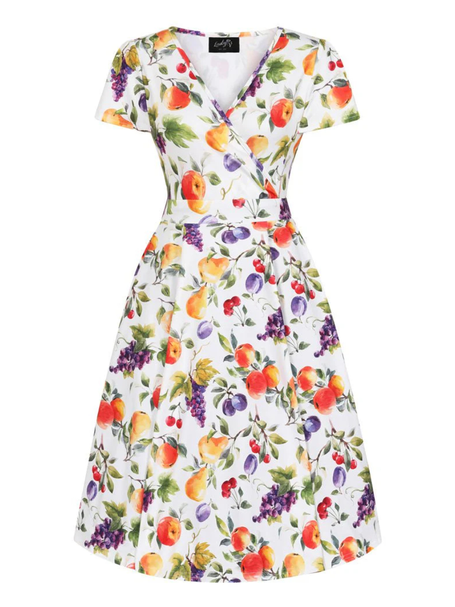Lady V London Kleid Lyra Dress Summer Fruits