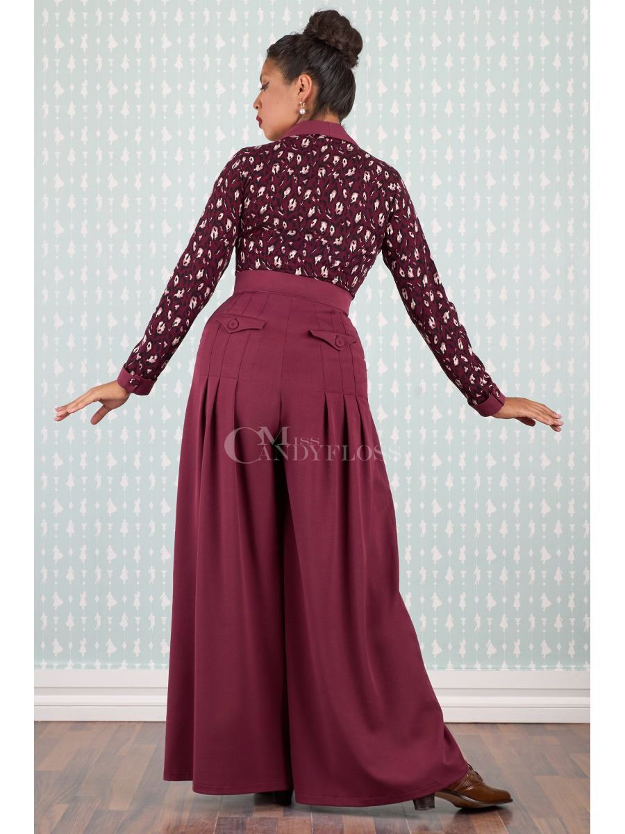 Miss Candyfloss Jumpsuit Greer-Bo weinrot