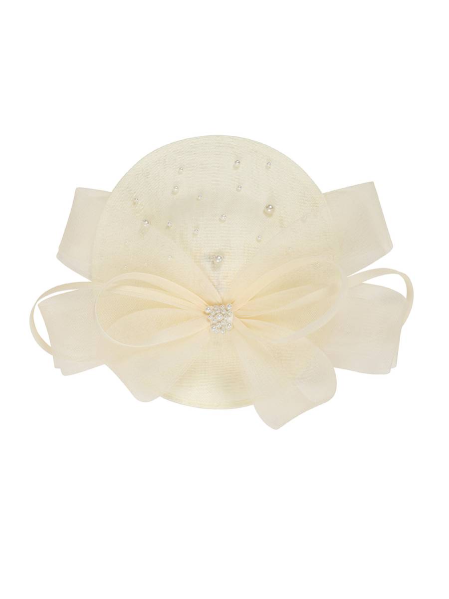 Banned Damenhut Fascinator im Retro Stil creme