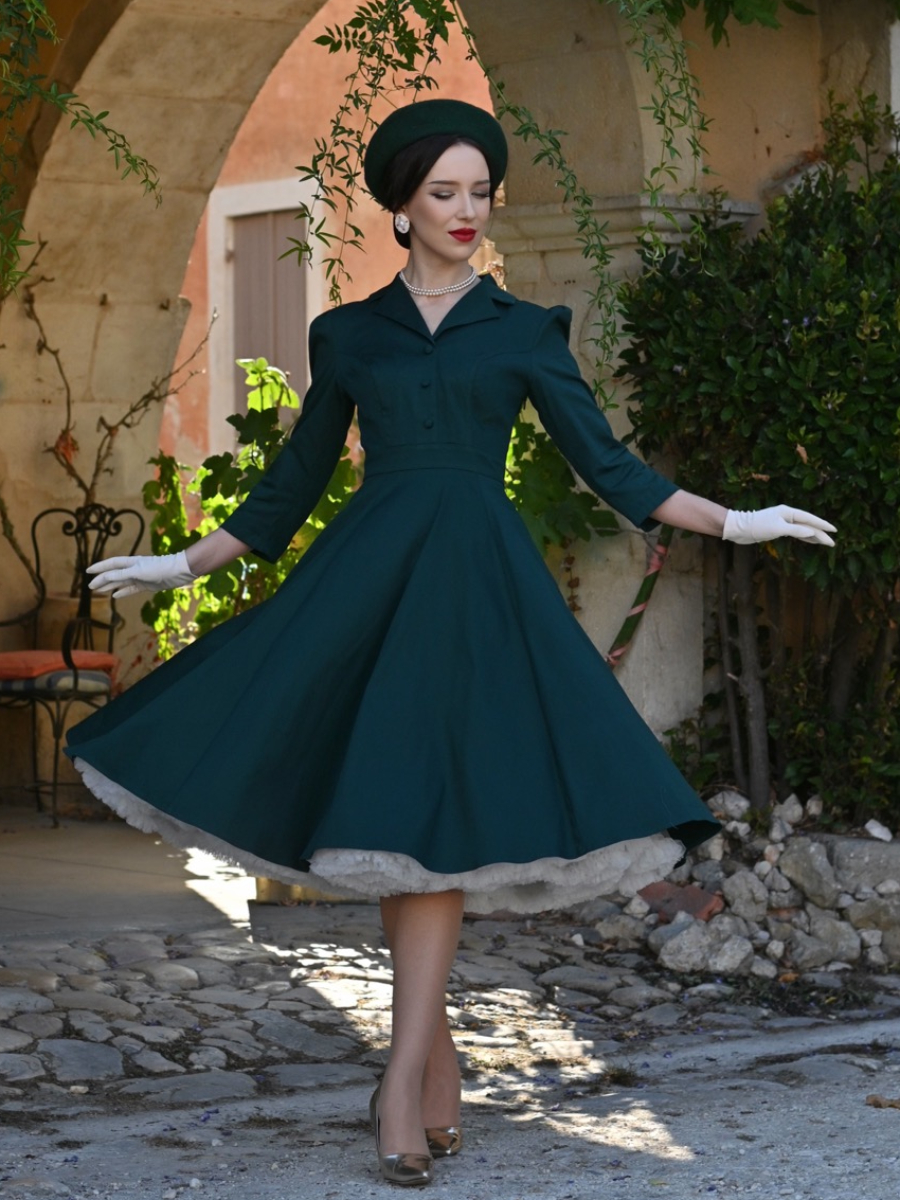 Hearts and Roses Kleid Alyssa Swing Dress dunkelgrün