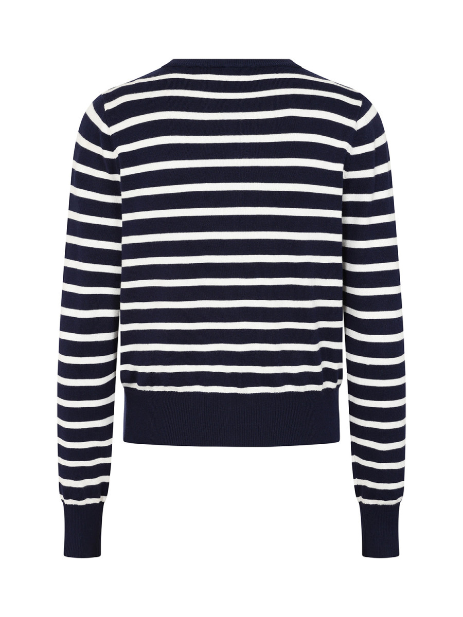 Banned Nautical Lines Cardigan dunkelblau weiß gestreift