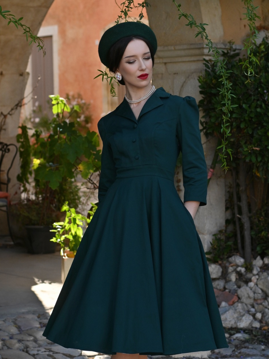 Hearts and Roses Kleid Alyssa Swing Dress dunkelgrün