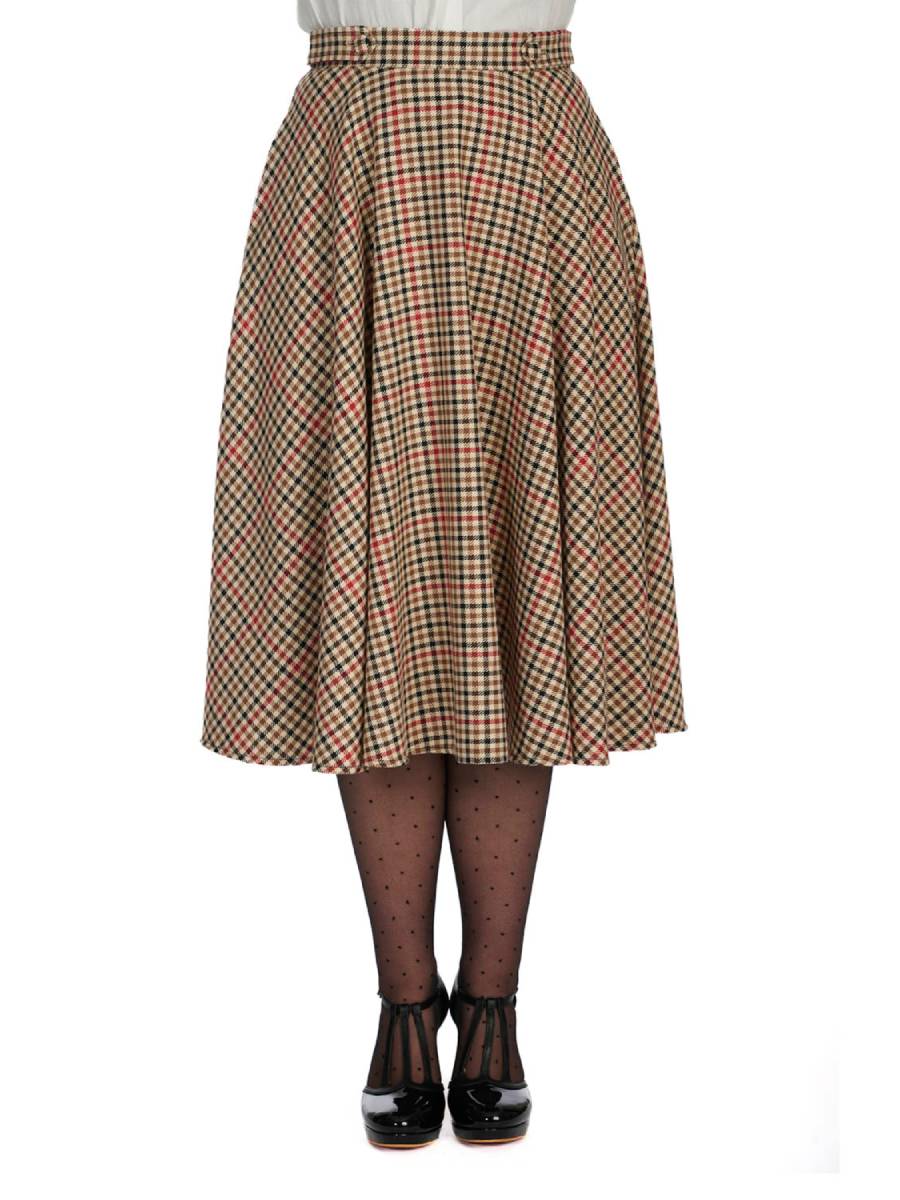 Banned Rock Hilda Check Swing Skirt kariert Banned Rock Hilda Check Swing Skirt kariert