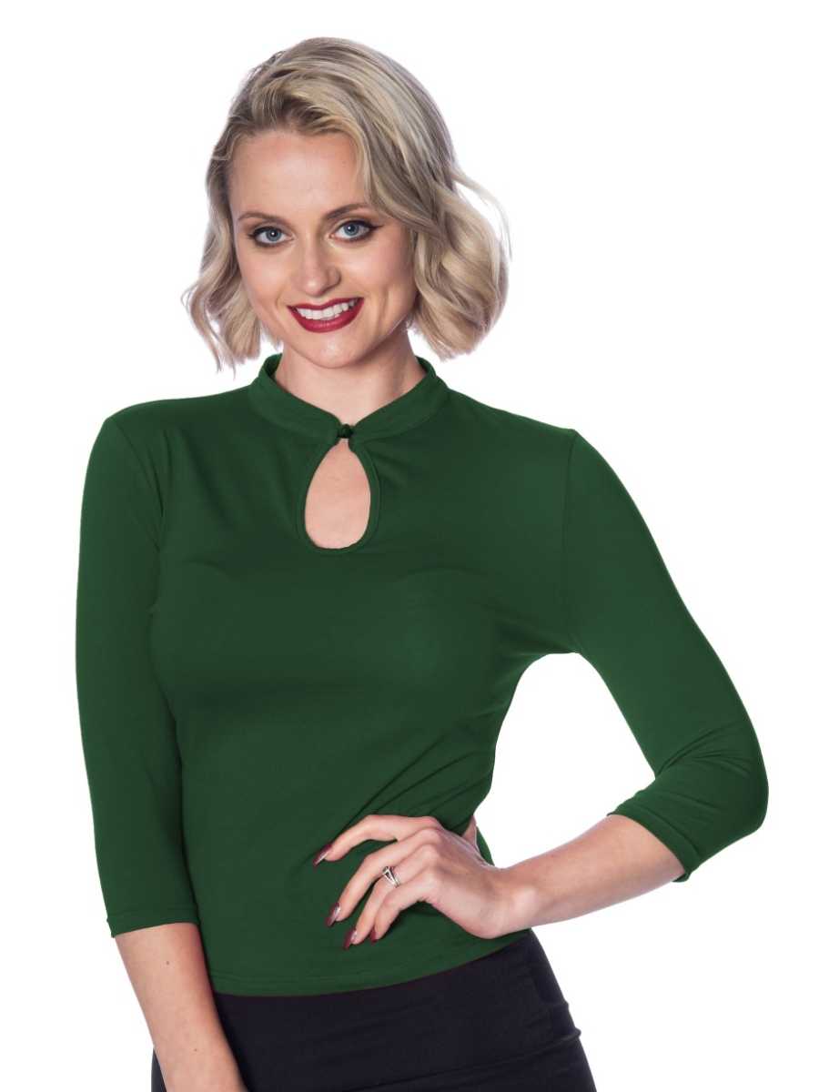 banned-peekaboo-top-green-01-web Banned Peek A Boo Top Green