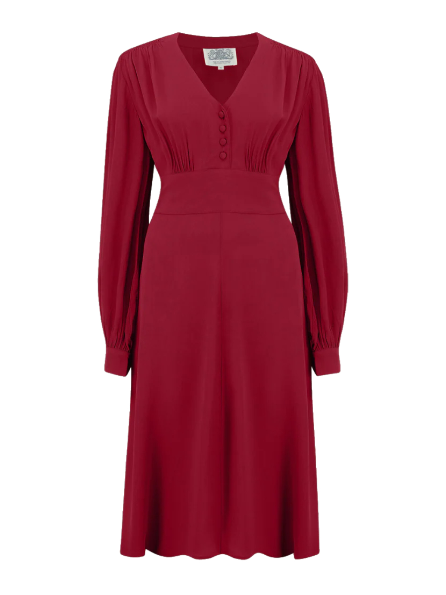 Seamstress of Bloomsbury Kleid Ava Dress Windsor Wine