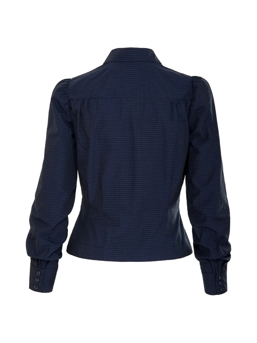Emmy Spectacular Spearpoint Shirt Navy Dotted Cotton