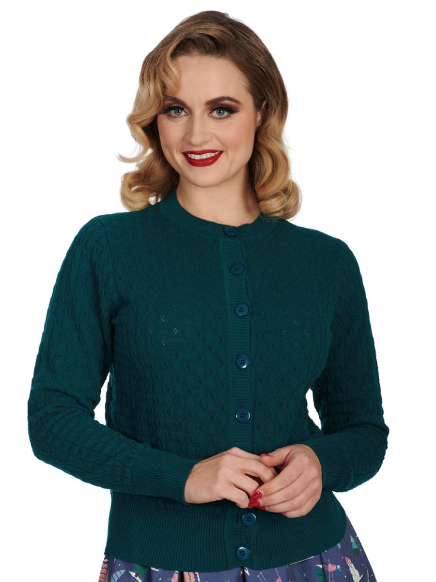 Banned Katie Cardigan dunkelgrün