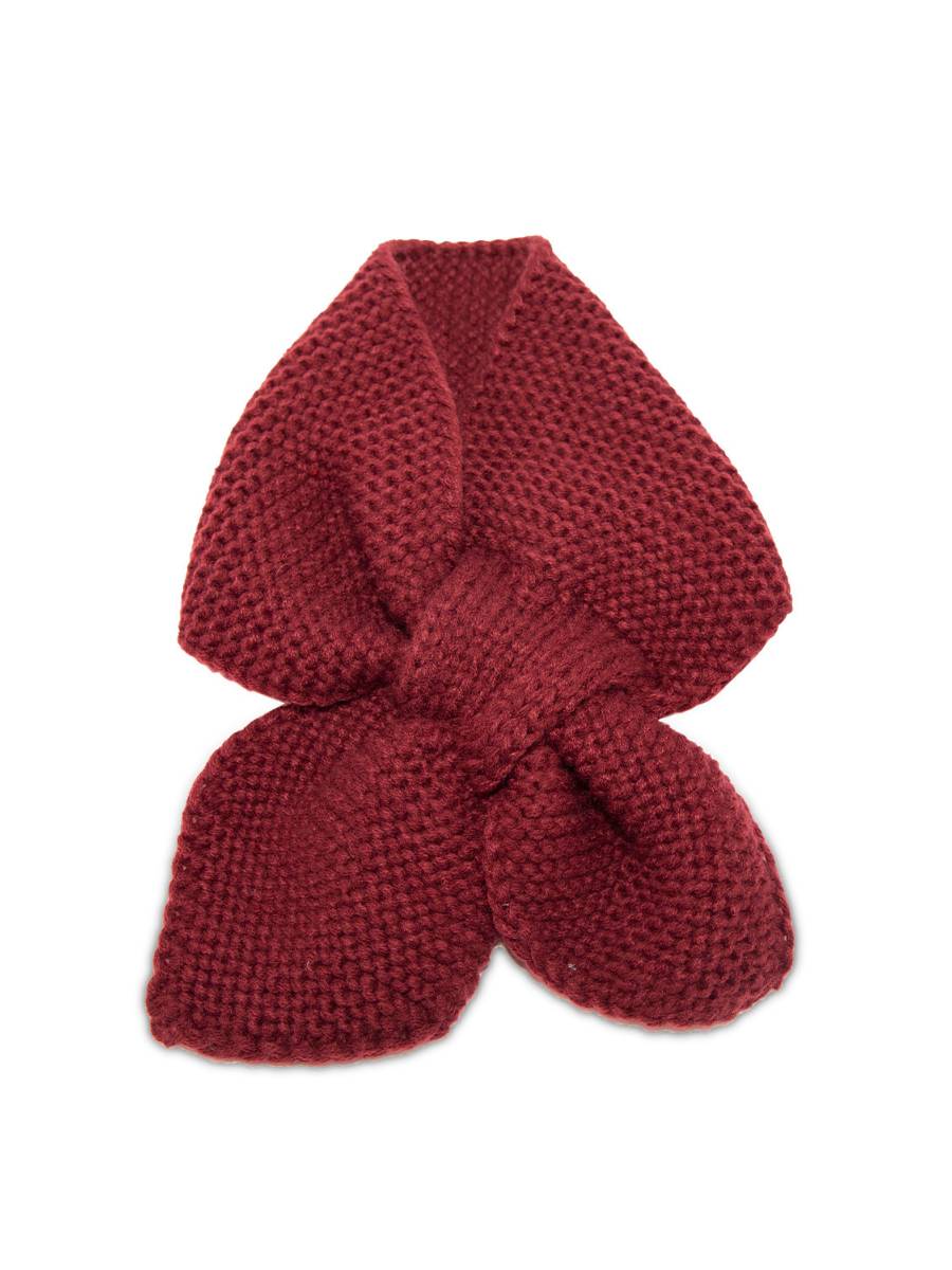 Banned Fru Fru Knitted Scarf Burgundy